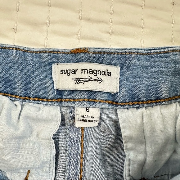 Magnolia Stretchy Sky Blue Denim Shorts - Picture 8 of 10